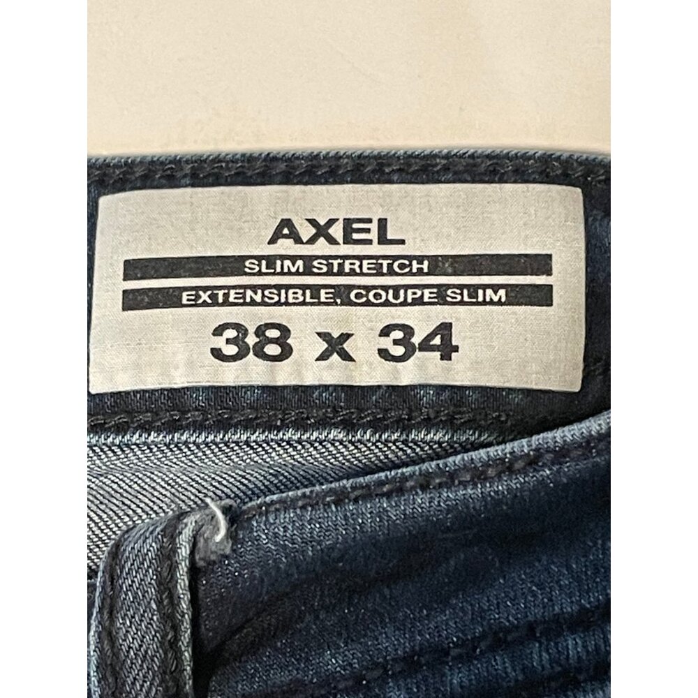 Buffalo David Bitton jeans mens 37 x 34 Axel slim stretch blue - Picture 5 of 10